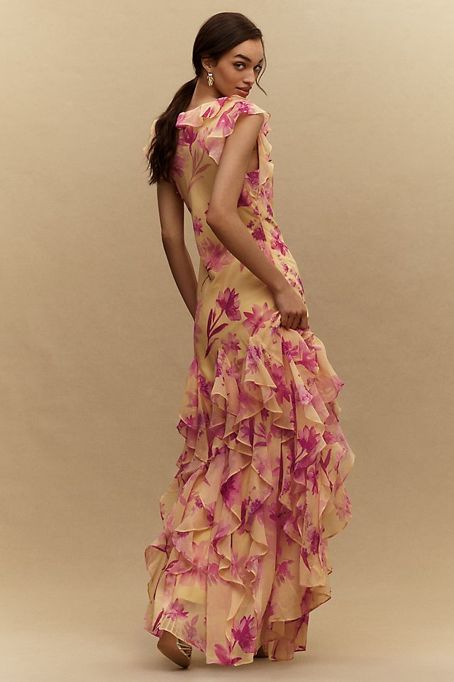 BHLDN Charlotte Women's Ruffle Maxi Dress
