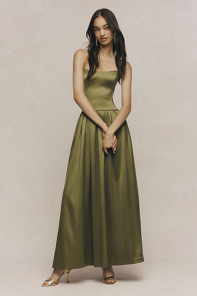 BHLDN Mia Women's Strapless Fit-and-Flare Maxi Dress