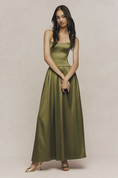 BHLDN Mia Women's Strapless Fit-and-Flare Maxi Dress
