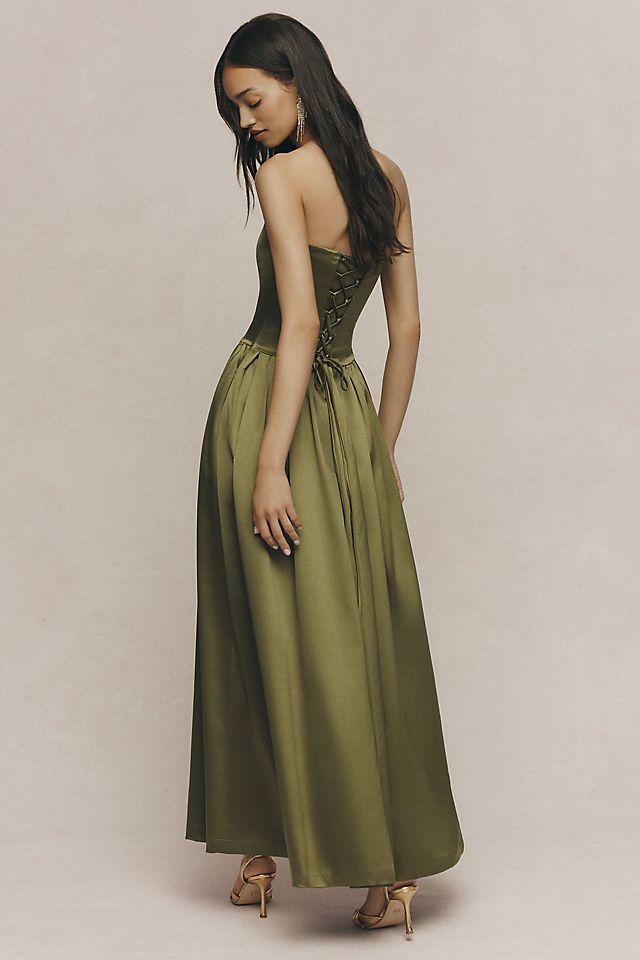 BHLDN Mia Women's Strapless Fit-and-Flare Maxi Dress