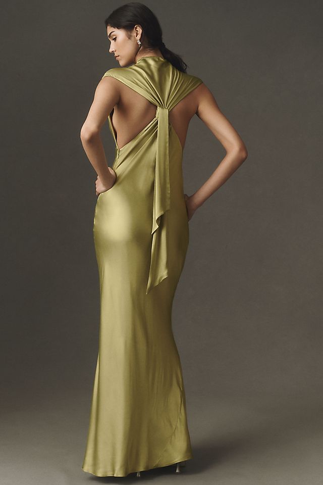 BHLDN Satin Knot Women's Maxi Dress