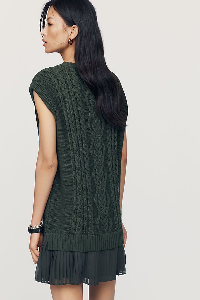 By Anthropologie Delphine Women's Twofer Mini Sweater Dress