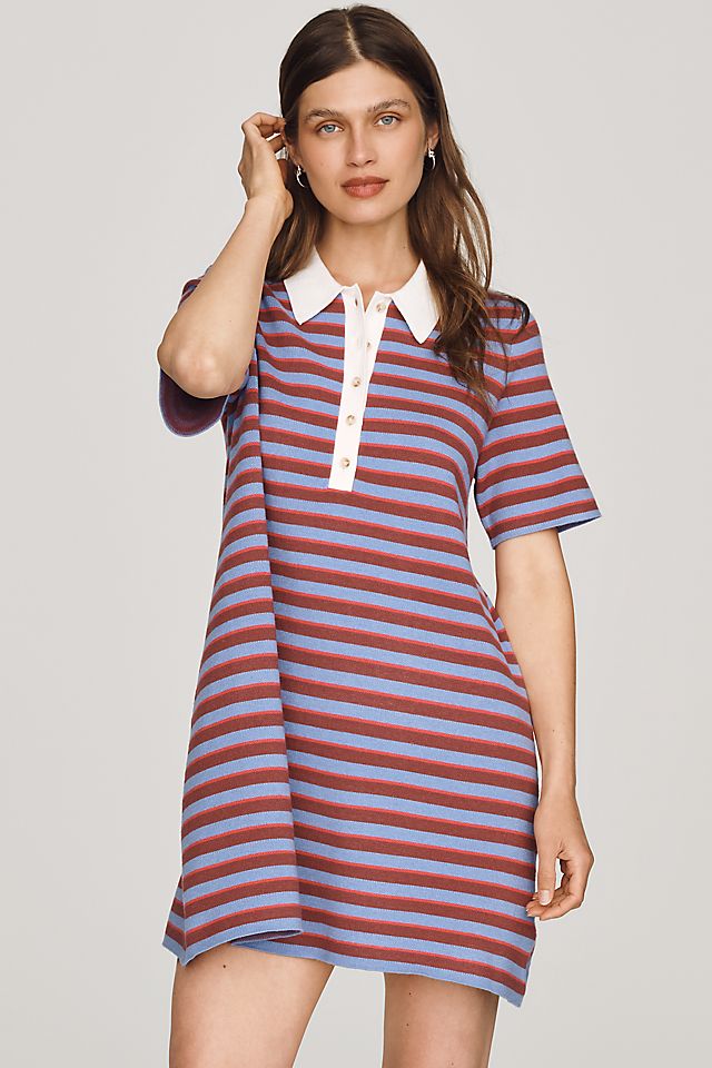 By Anthropologie Pollie Women's Mini Swing Sweater Dress