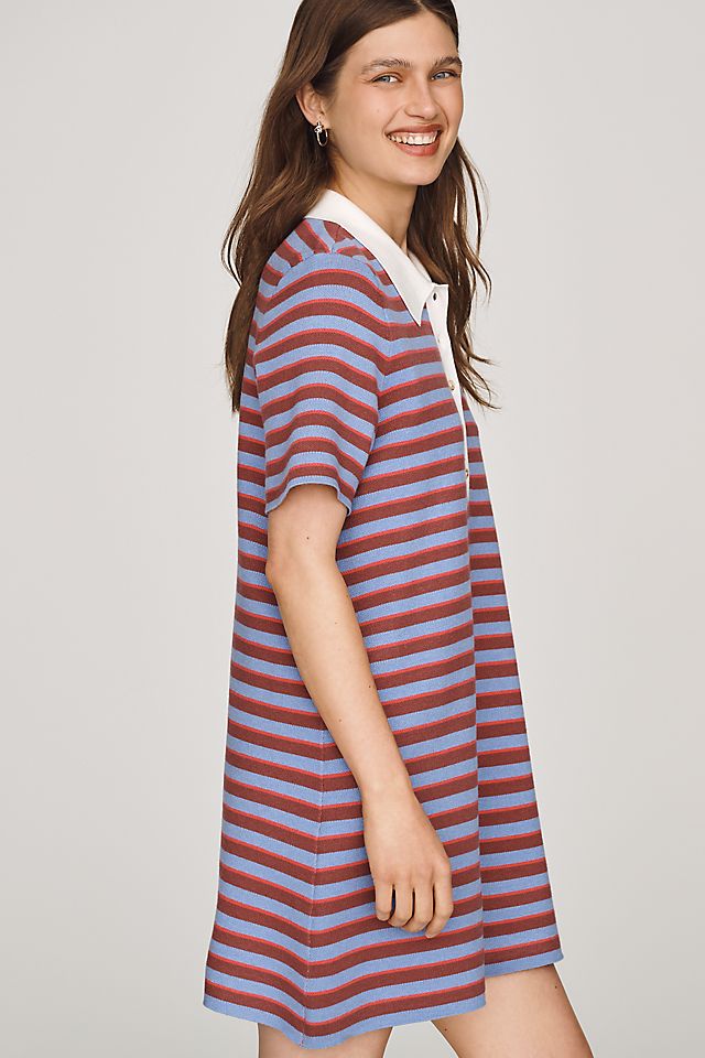 By Anthropologie Pollie Women's Mini Swing Sweater Dress