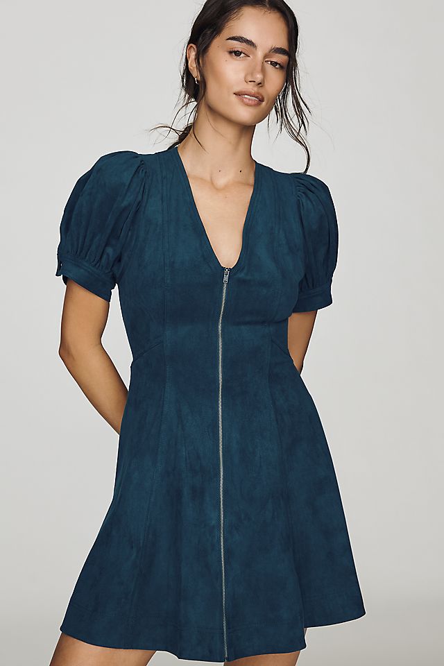Pilcro Calder Women's Faux-Suede Mini Dress