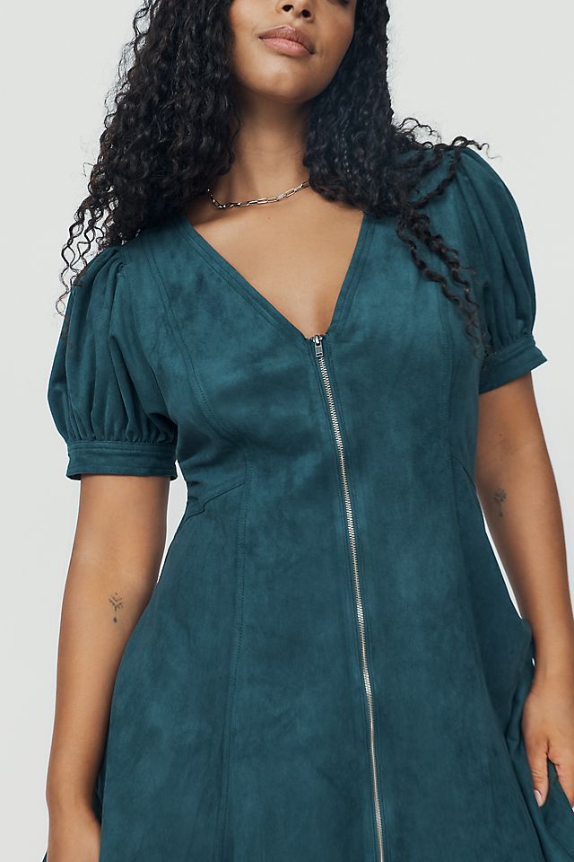 Pilcro Calder Women's Faux-Suede Mini Dress