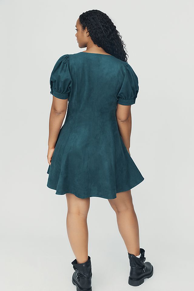 Pilcro Calder Women's Faux-Suede Mini Dress