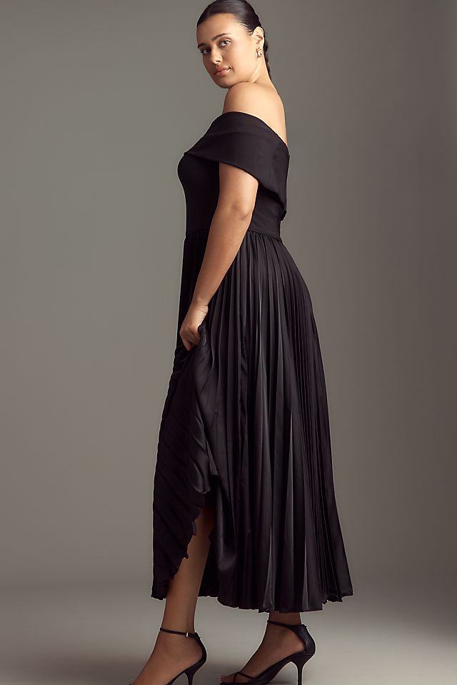 Hutch Women's Off-The-Shoulder Twofer Midi Dress
