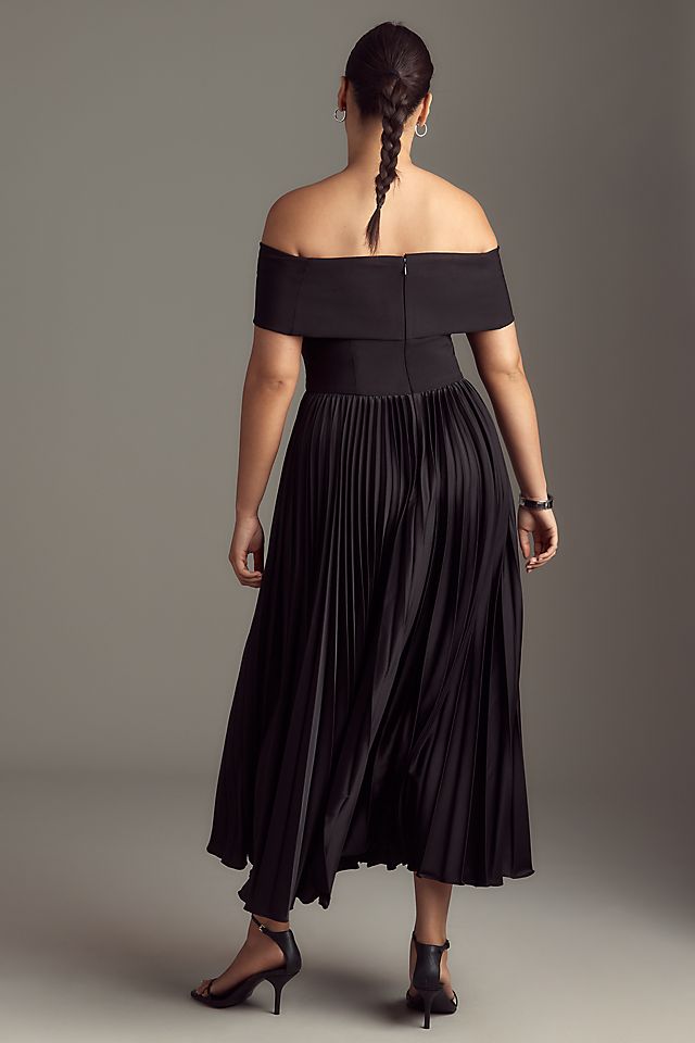 Hutch Women's Off-The-Shoulder Twofer Midi Dress