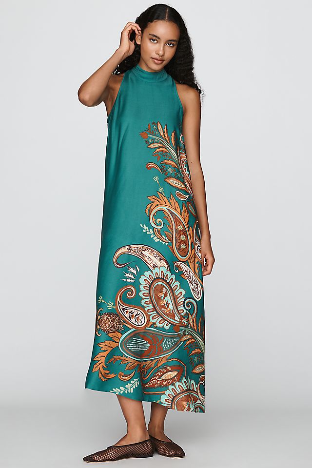 Farm Rio Women's Halter Maxi Dress