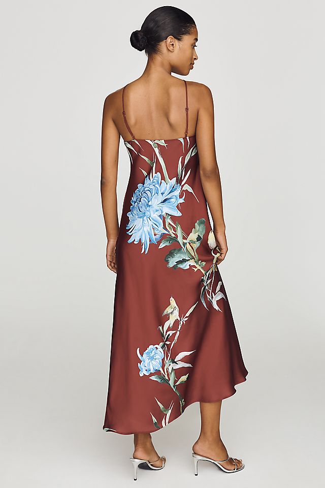By Anthropologie Veda Halter Slip Women's Midi Dress