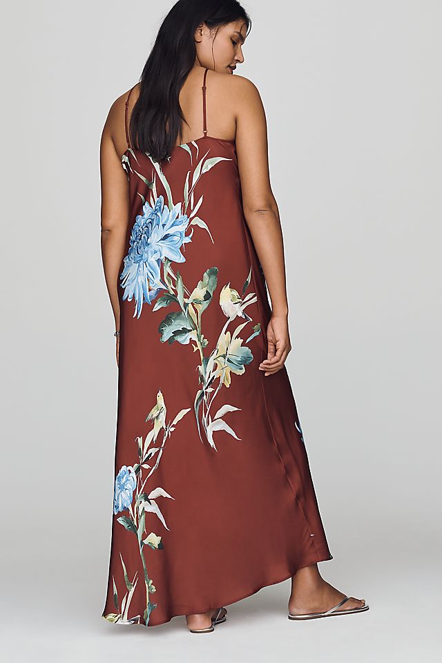 By Anthropologie Veda Halter Slip Women's Midi Dress