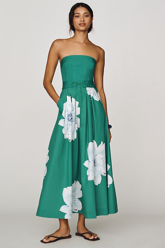 Maeve Women's Strapless Waisted Maxi Dress