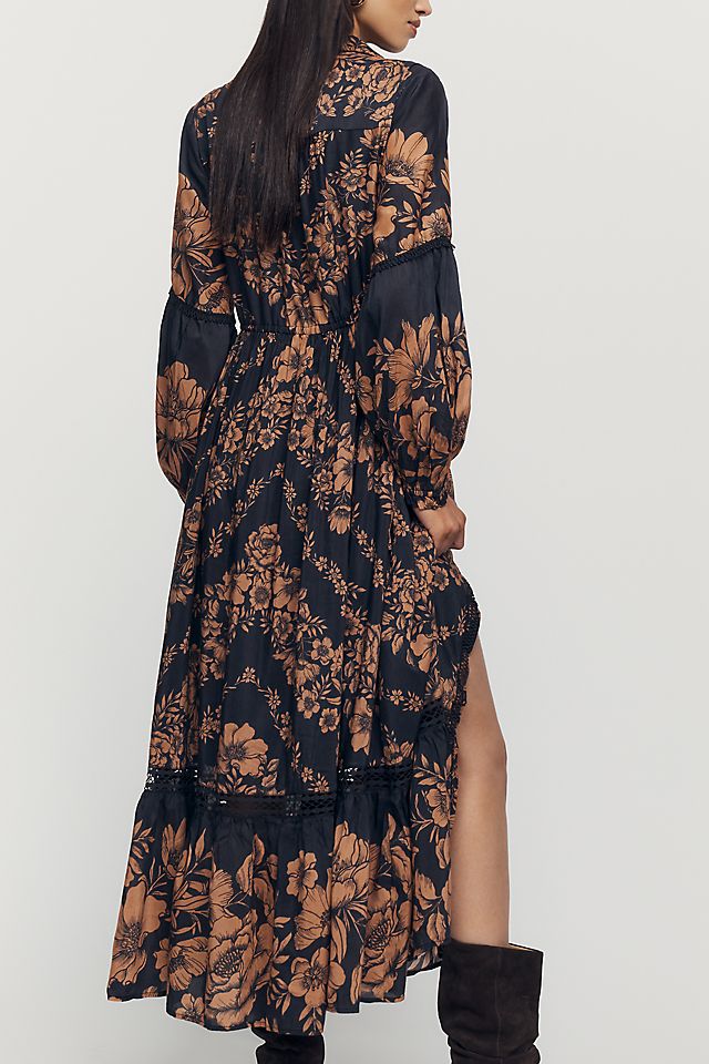 By Anthropologie Eleanora Printed Women's Midi Shirtdress