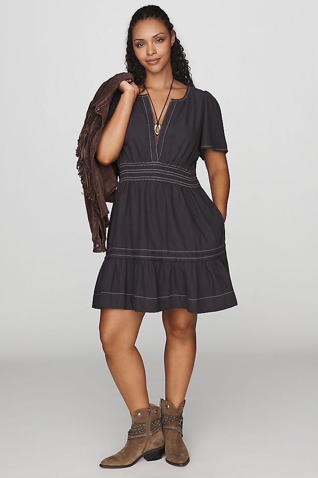 By Anthropologie Somerset Women's Cotton Denim Mini Dress