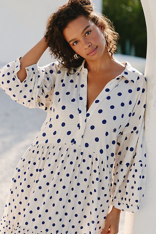 Celandine Carolita Women's Tiered Shirtdress