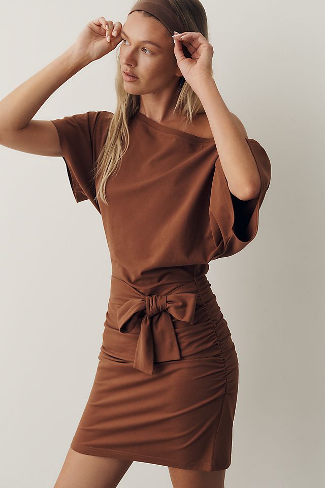 Daily Practice Women's Off-Shoulder Waisted Mini Dress
