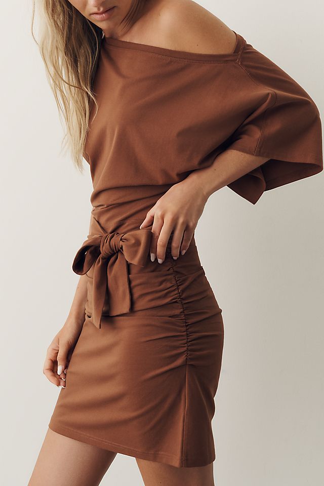 Daily Practice Women's Off-Shoulder Waisted Mini Dress
