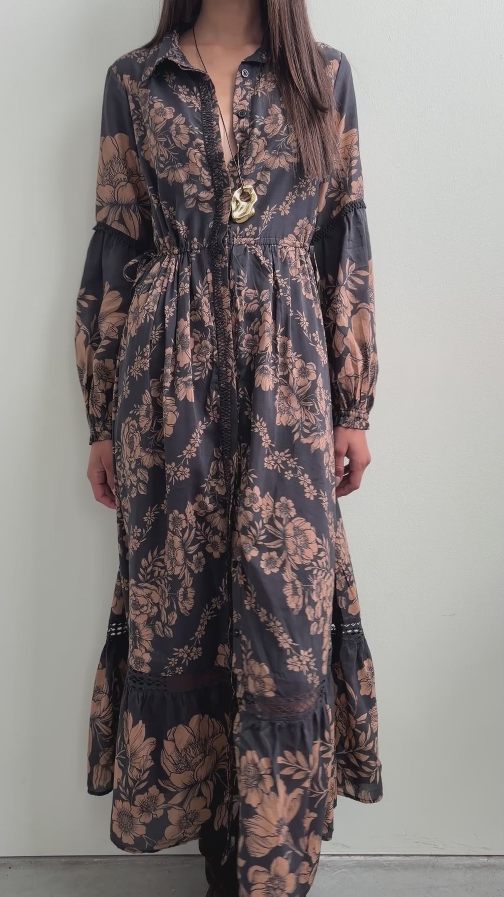 By Anthropologie Eleanora Printed Women's Midi Shirtdress