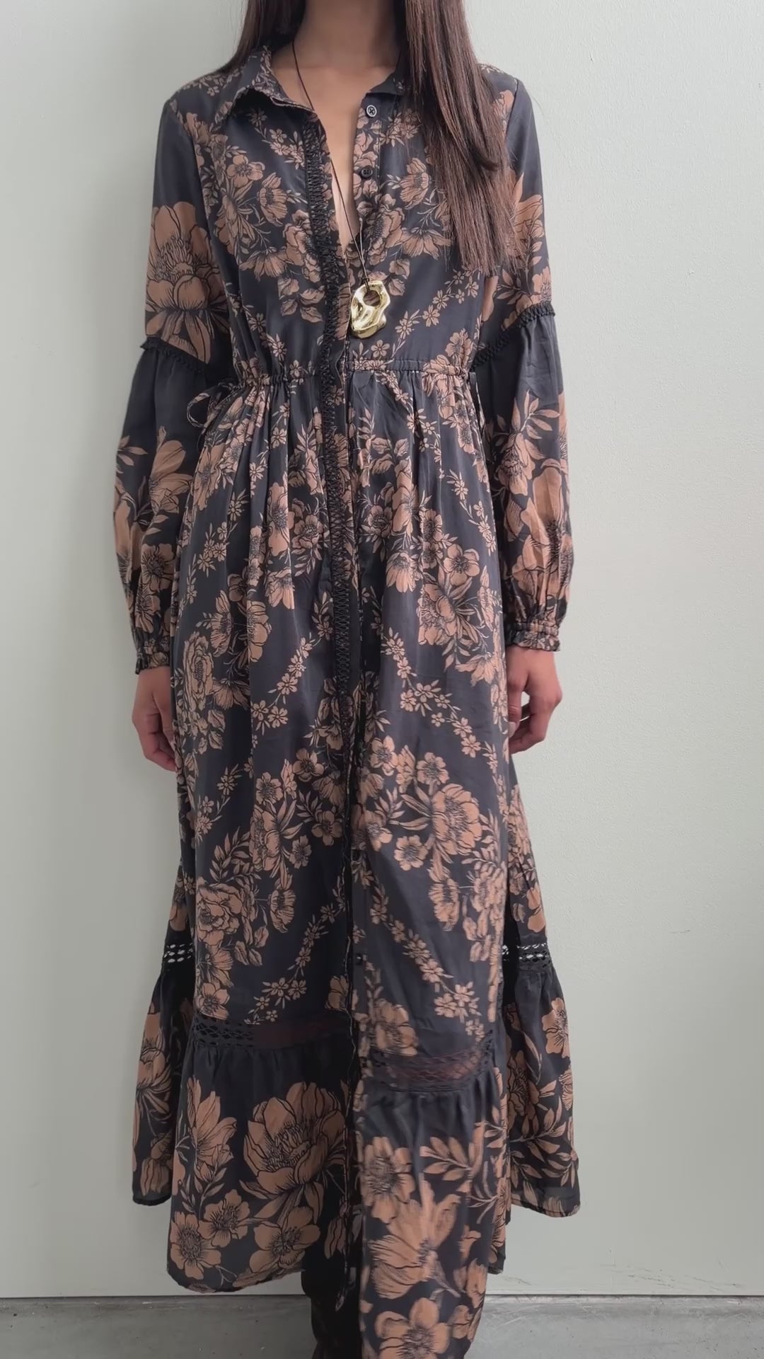 By Anthropologie Eleanora Printed Women's Midi Shirtdress