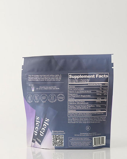 Rookie Wellness Relaxation + Sleep Supplement Stick Packs