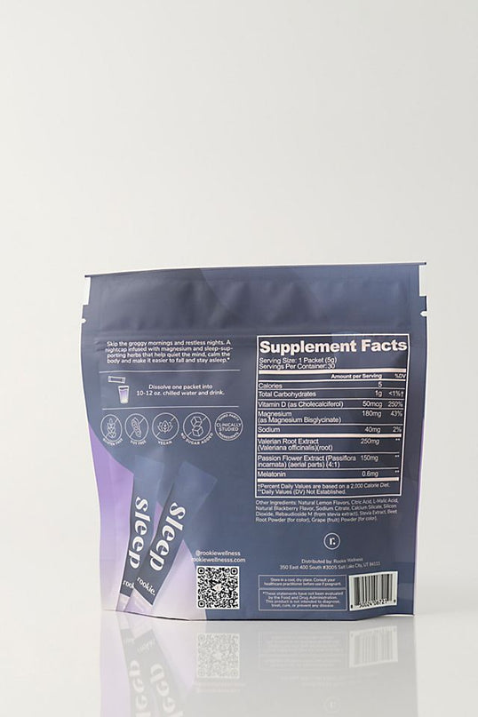 Rookie Wellness Relaxation + Sleep Supplement Stick Packs