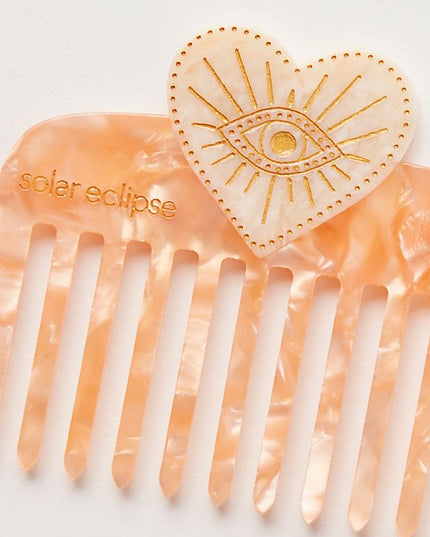 Solar Eclipse Hand-Painted Pocket Comb