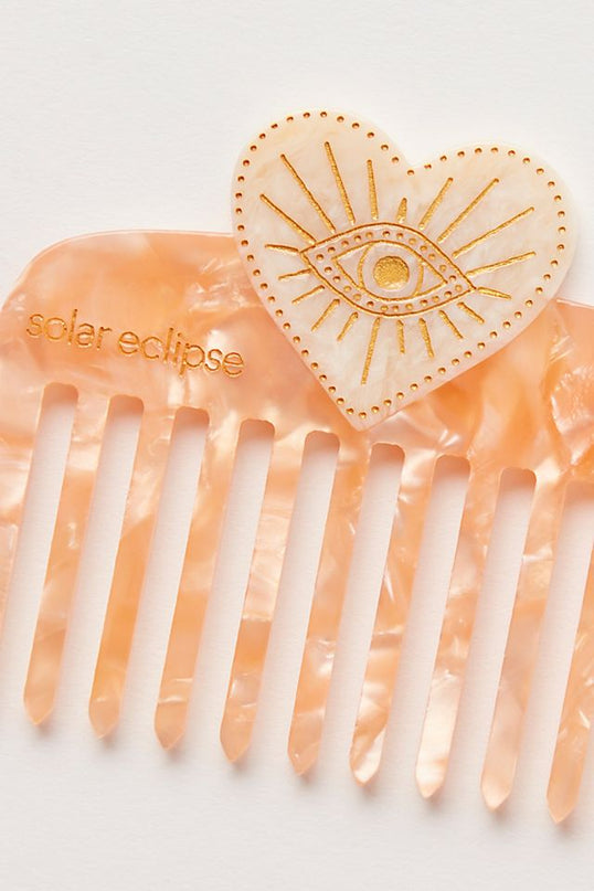 Solar Eclipse Hand-Painted Pocket Comb