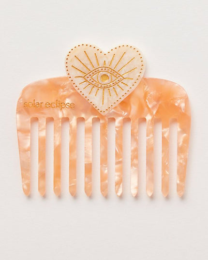 Solar Eclipse Hand-Painted Pocket Comb