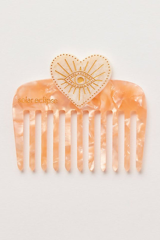 Solar Eclipse Hand-Painted Pocket Comb