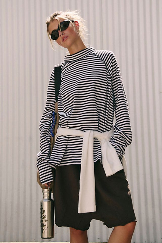 FP Movement Restoration Yarn Dye Stripe Layer Women's Top