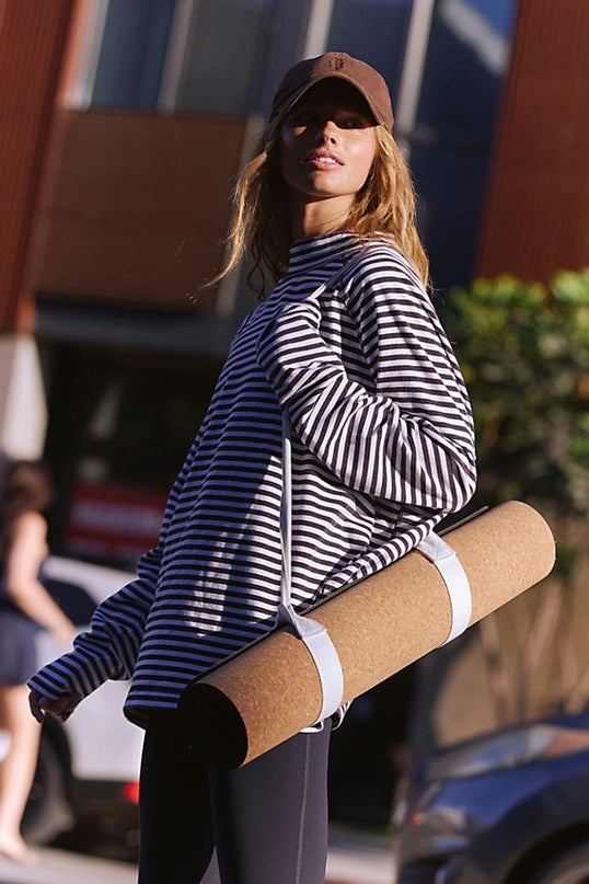 FP Movement Restoration Yarn Dye Stripe Layer Women's Top